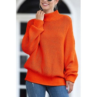 Breathable Bat Sleeve Knit Sweater