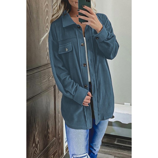 Casual Solid Patchwork Turndown Collar Outerwear(8 colors)