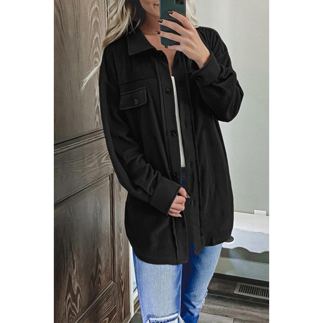Casual Solid Patchwork Turndown Collar Outerwear(8 colors)